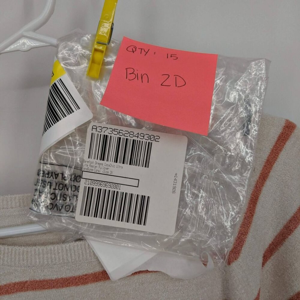 Barefoot Dreams CozyChic Ultra Lite Raglan Pullover Sand Dune Coral Plus Size 3X - Picture 5 of 5